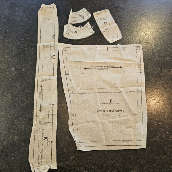 Vtg '66 Simplicity Cheongsam dress/tunic, pants & hat pattern #6537 size 14 - Picture 5 of 11